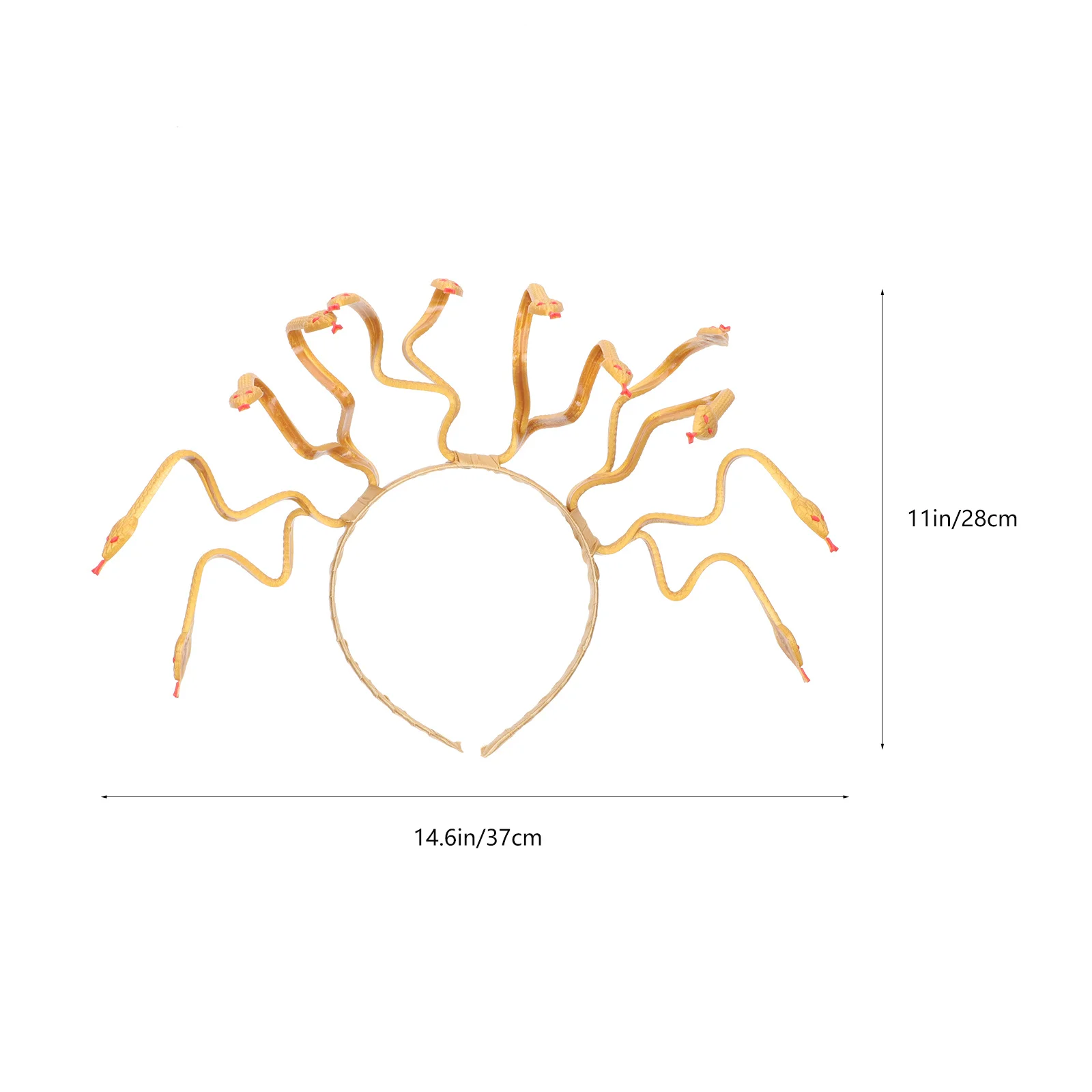 Schlangenförmiger Kopfschmuck, Halloween-Haarband, leicht, Festival-Party-Dekoration für Kinder, Frauen, Mädchen, Schlangen-Design-Kostüm
