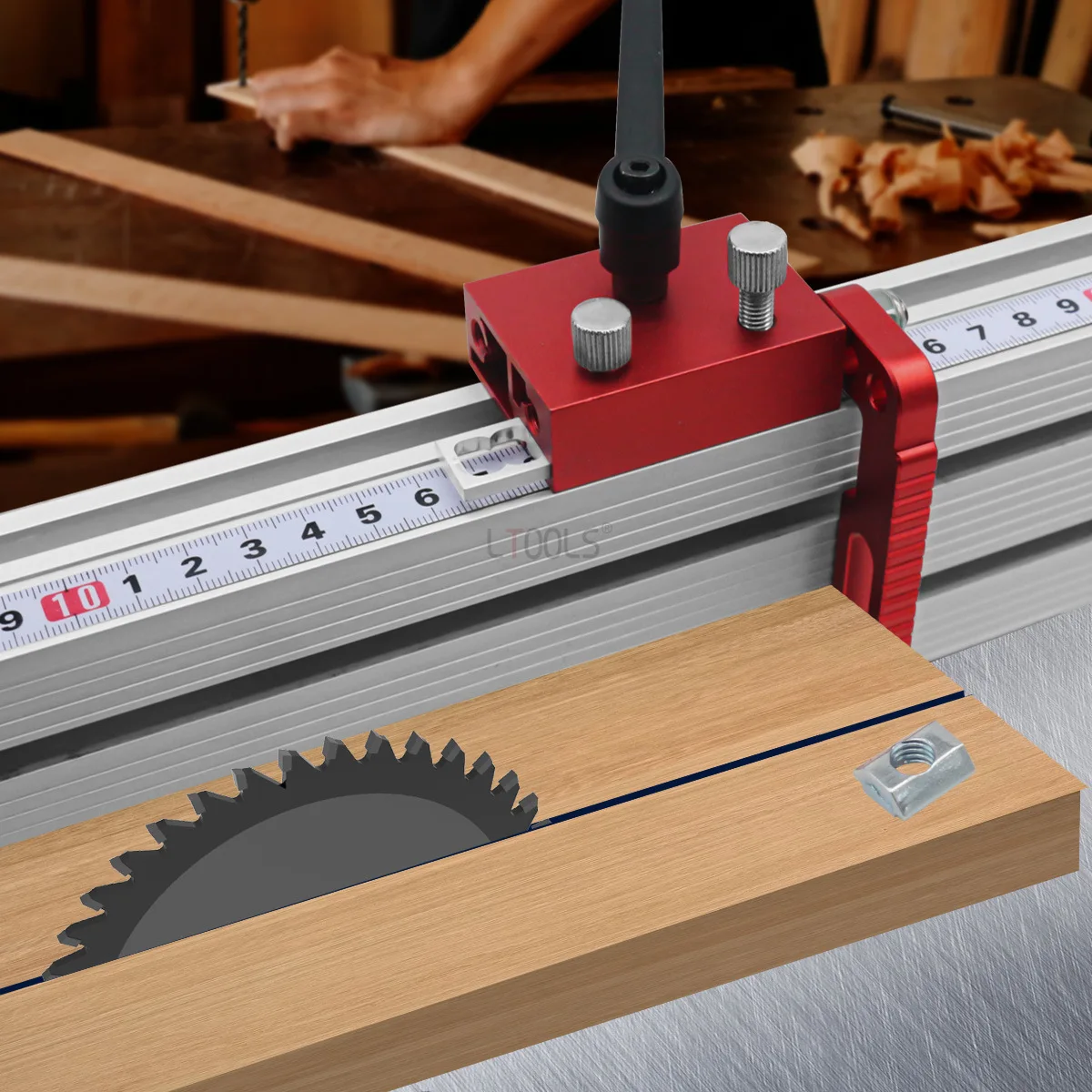 Aluminum Miter Track Stop 75-type Chute Limiter Woodworking Workbench T-Slot T Track Flip Stop T-Track Fence Sliding Connector