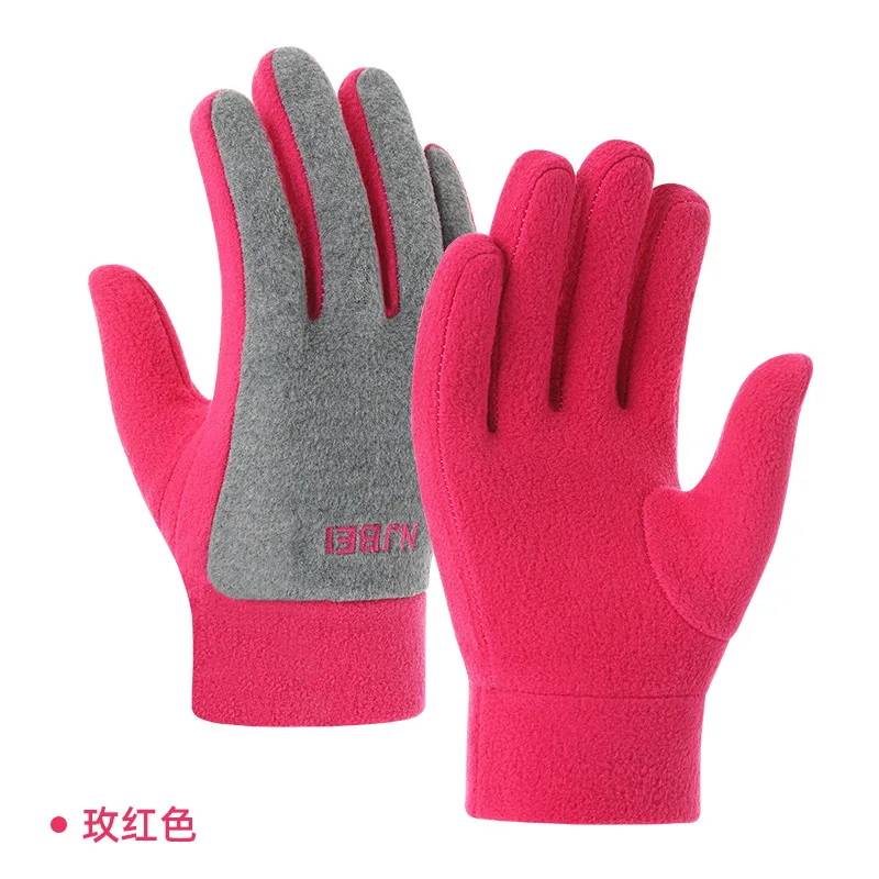 Guantes de invierno para hombre y mujer, guantes térmicos de lana resistentes al frío, resistentes al viento, impermeables, cálidos, para correr al aire libre, esquiar