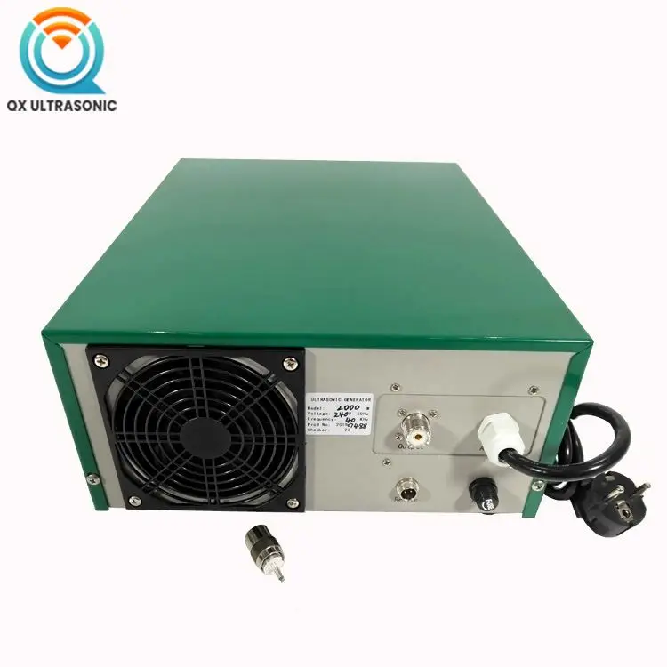 Cleaning of mechanical parts of 1500W 40kHz ultrasonic generator driven transducer