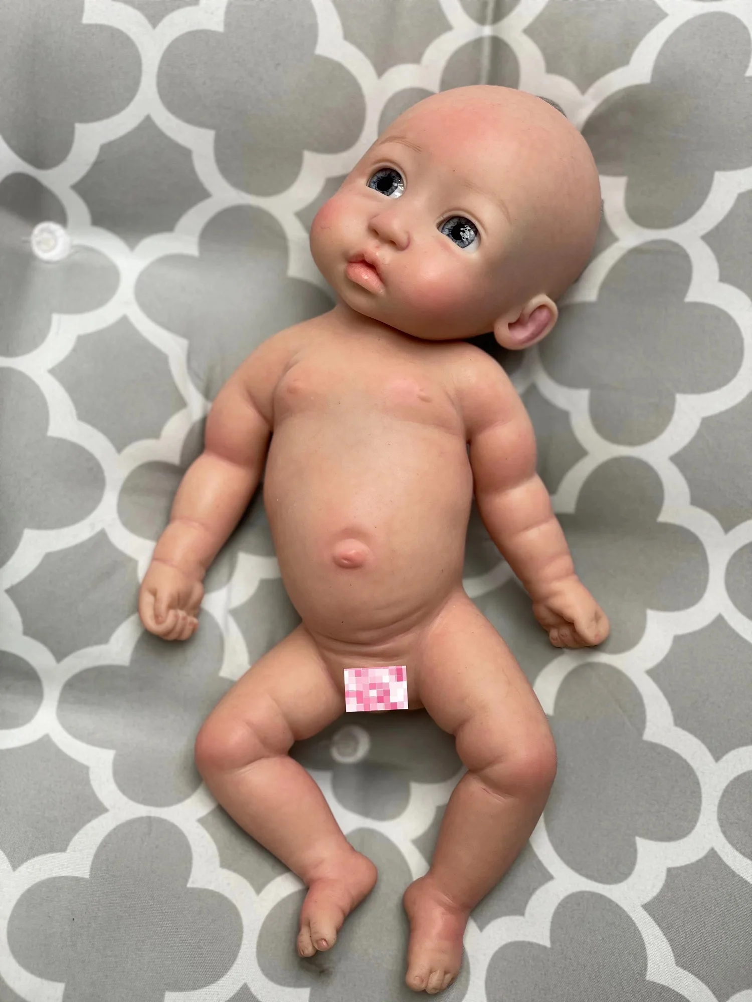 28cm Full Body Solid Silicone Bebe Reborn Handmade Painted and Unpainted Lifelike Real Reborn Baby Doll Corpo De silicone