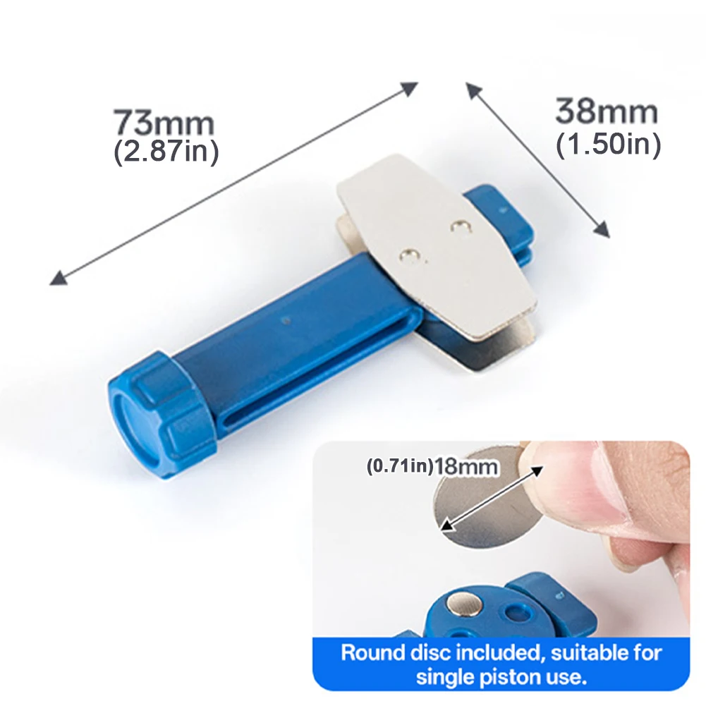 Bicycle Hydraulic Disc Piston Compressor Tool Wear-Resistant MTB Piston Repair Insert Tool Plastic for Brake Caliper Adjustment