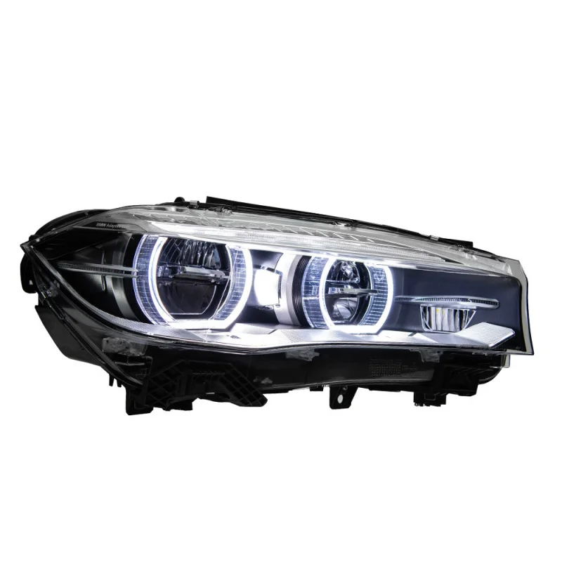 

Suitable For 14-18 BMW X5 F15 Angel Eye Headlight Assembly High-End Modified Dynamic Signal Light