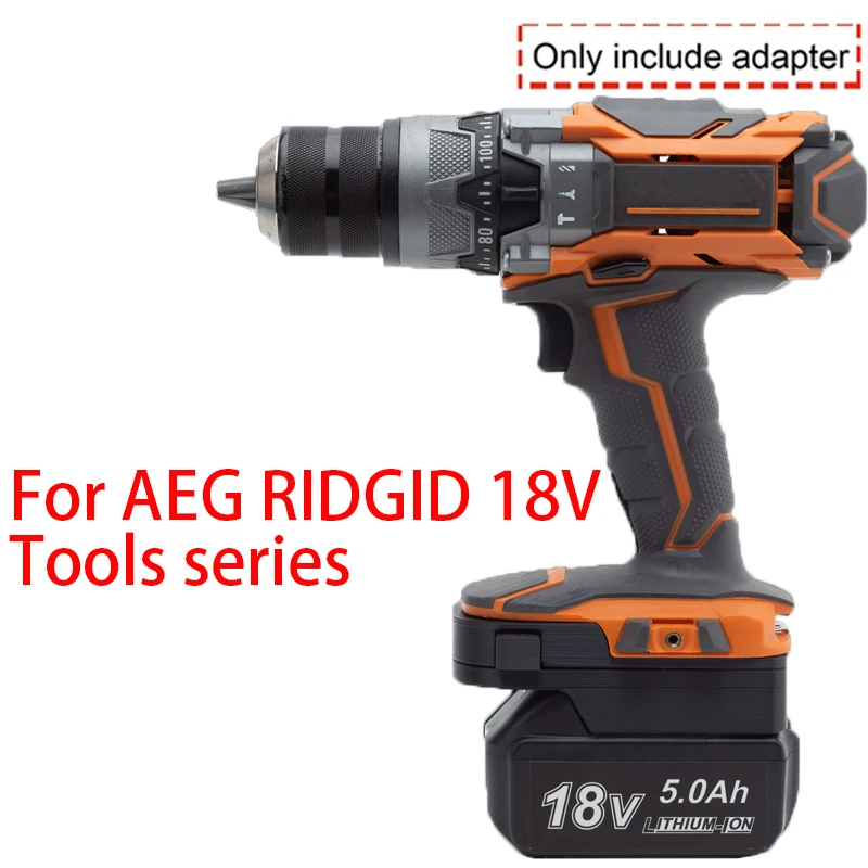 Imagem -03 - Makita 18v Li-ion Bateria Adaptador Power Tool Acessório sem Bateria e Ferramenta Conversor sem Ferramenta Aeg Ridgid