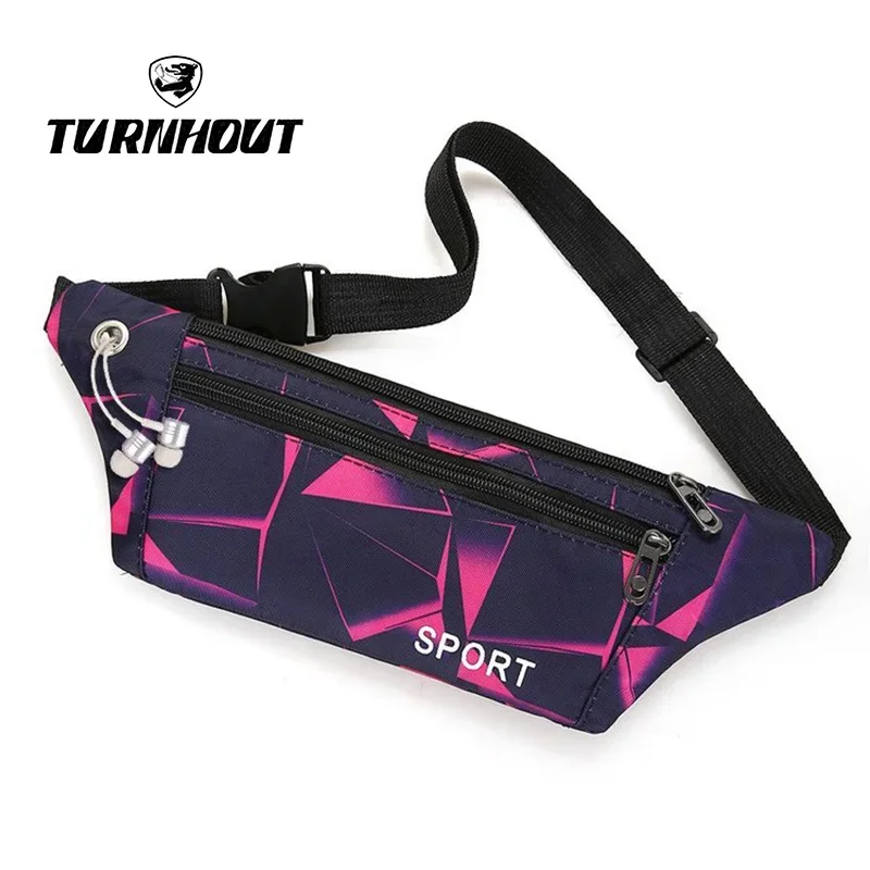 Fashion Waist Packs Women Bum Bag Men Slim Fanny Bag for Travel Waterproof Earphone Hole Running Sports Belt Bag Riding