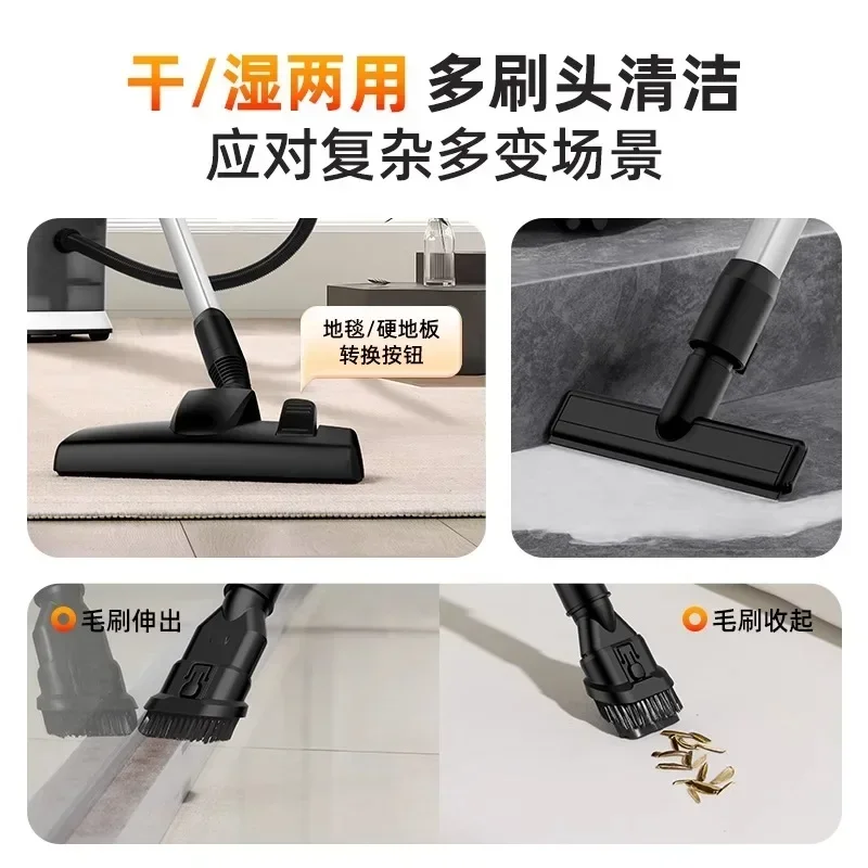 เครื่องดูดฝุ่นในครัวเรือน ดูดขนาดใหญ่. ประเภทถัง. ความจุขนาดใหญ่. พลังแรง สไตล์ใหม่ กรองน้ํา