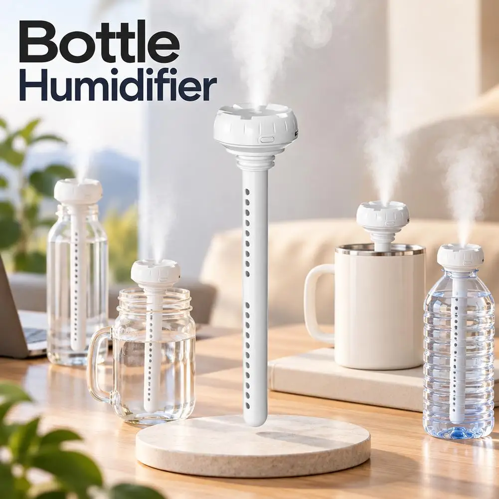 Portable Quiet USB Air Humidifier Aromatherapy Diffuser for Home Office Travel with Cool Mist Purifier Function ﻿