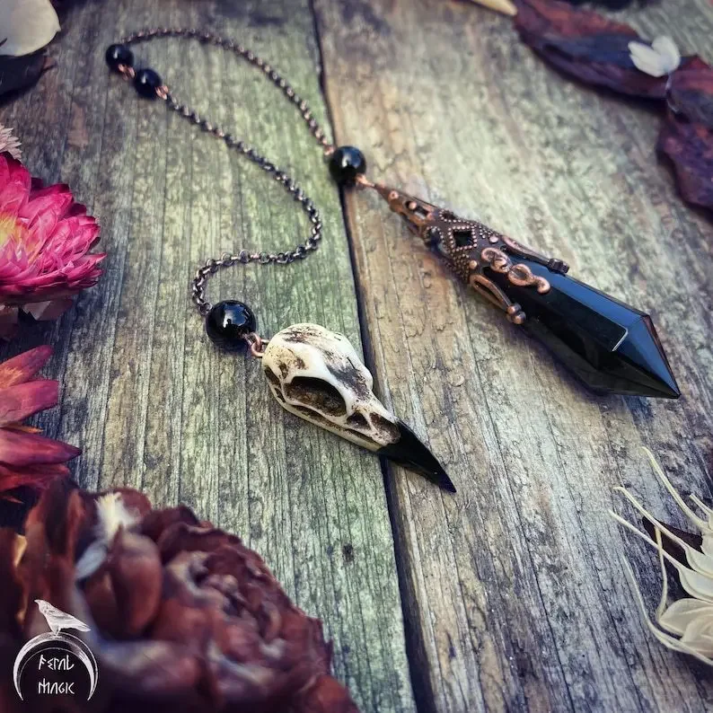 Halloween Witch Crow Skull Chain Gothic Geometric Punk Gift Personalized Trend Horror Exaggerated Jewelry