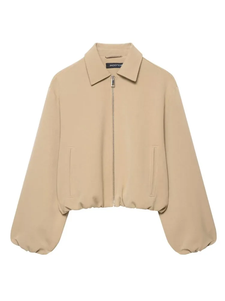 

Autumn Winter New Products Street Fashion Women Zipper Lapel Loose Jacket Solid Color Long-sleeved Versatile Female Jacket Top