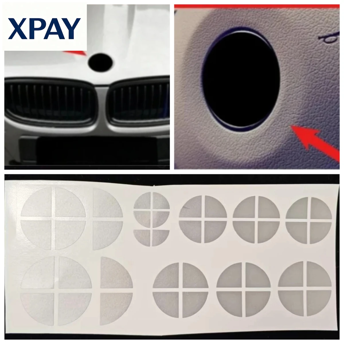 

Автомобиль новый Brooklyn Grey подходит для BMW передняя задняя эмблема колпаки ступицы колеса наклейка на руль 82 мм + 74 мм + 68 мм + 45 мм инструменты автомобильные аксессуары