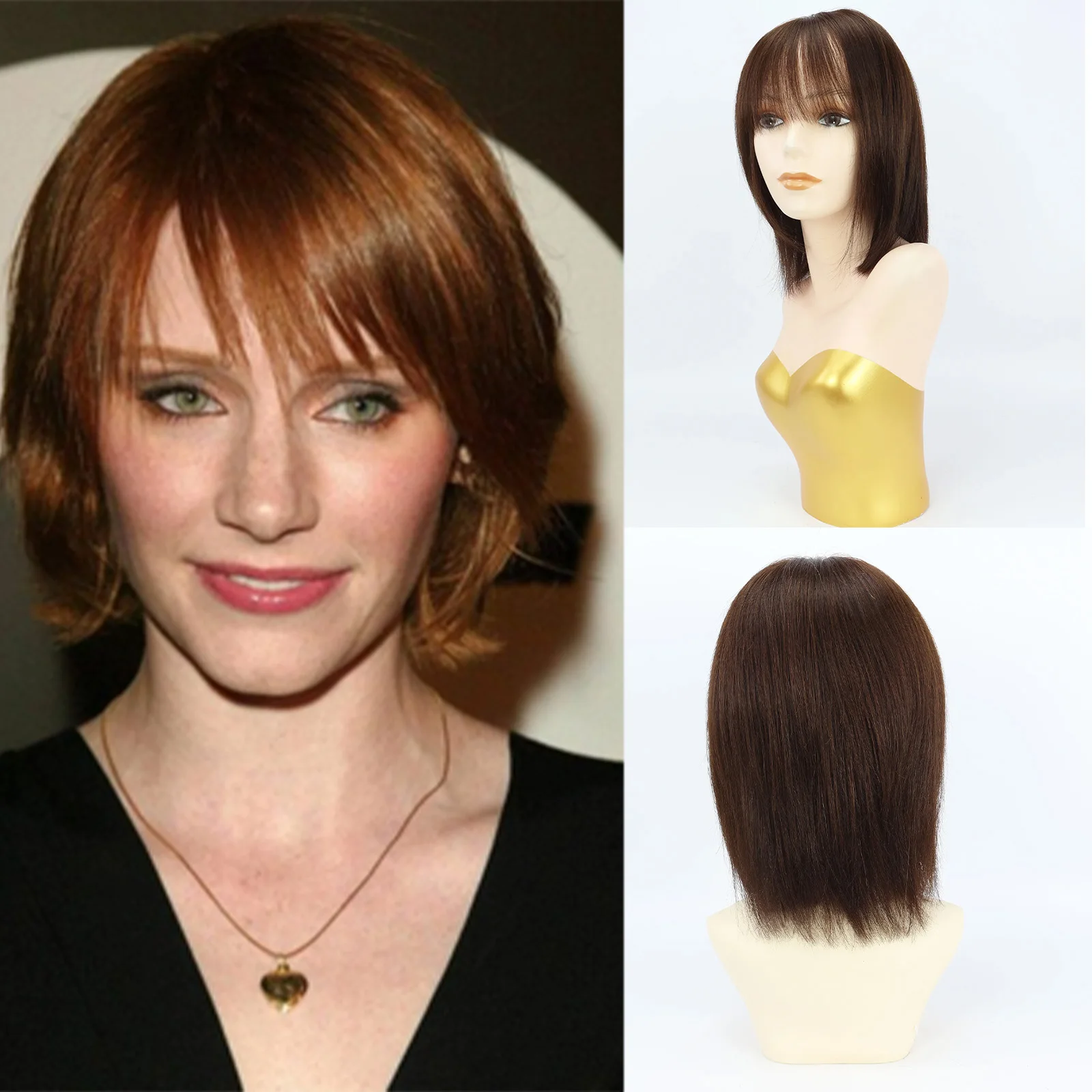 

100% настоящие девственные человеческие волосы, шелковый топ, естественный вид с челкой, мягкие, легкие, дышащие, шоколадные брови, удобное ношение для женщин