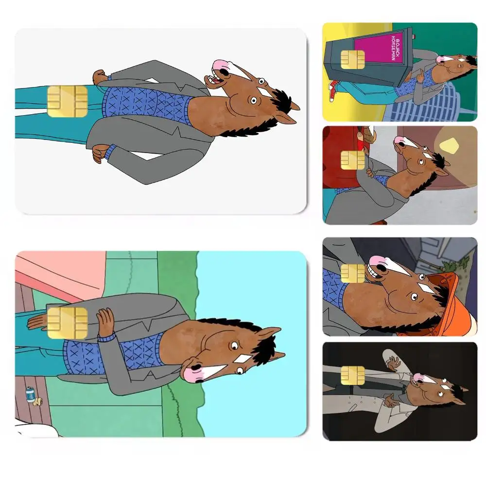 lassic Cartoon BoJack-k Horsemans High Definition Matte PVC Film Tape | For Credit Card, Debit Card Stickers & Gift Decoration