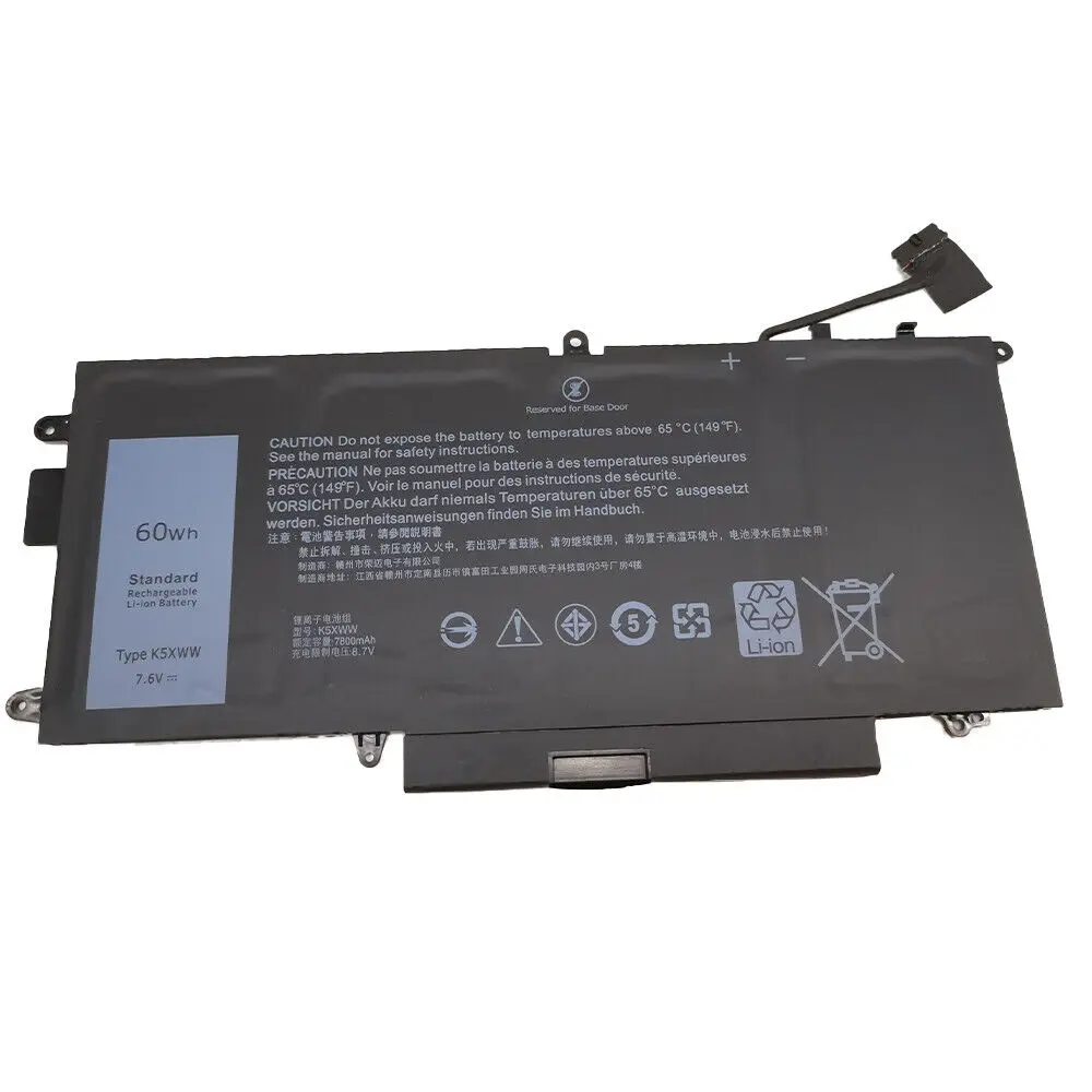 

71TG4 K5XWW Laptop Battery for DELL Latitude 5289 7389 7390 2-in-1 Series Notebook 71TG4 725KY N18GG 7.6V 60WH