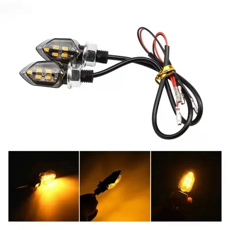 2/4pcs LED Turn Signal Light Super Bright Motorcycle Mini Universal Led Motorbike Lampe Amber Blinker LED Indicators Light