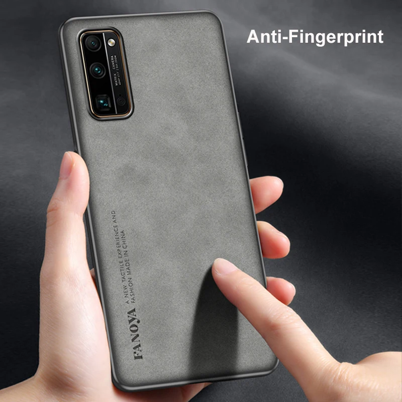 Luxury PU Leather Case For Honor 30 Pro Plus Cover Matte Protection TPU Silicone Phone Case For Honor 30S 30i View 30 Pro Coque