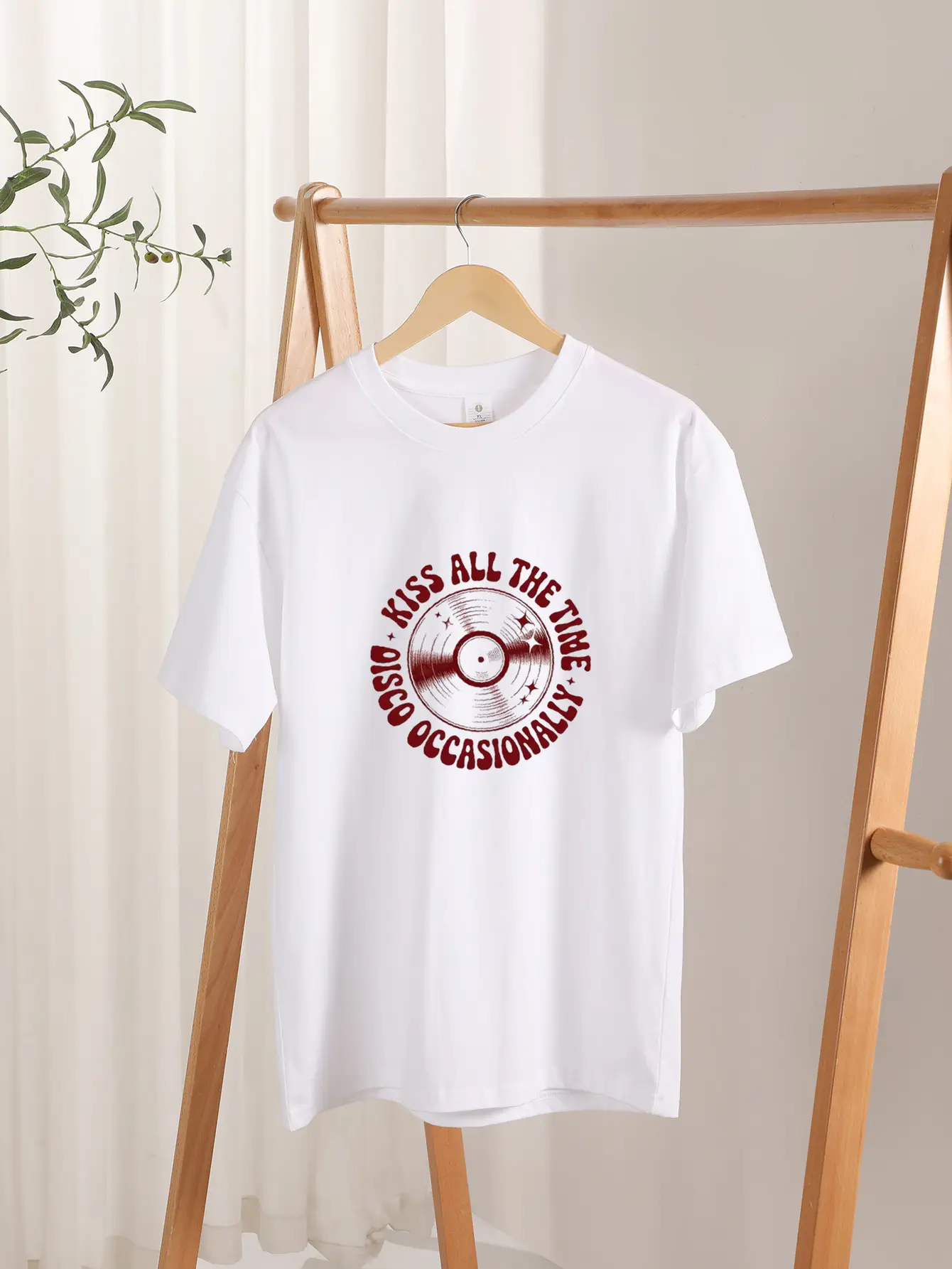 2026 Pure Cotton Kiss All The Time Disco Occasionally Comfortable Breathable High Quality Album Merch Tour Gift Women's T-shirt