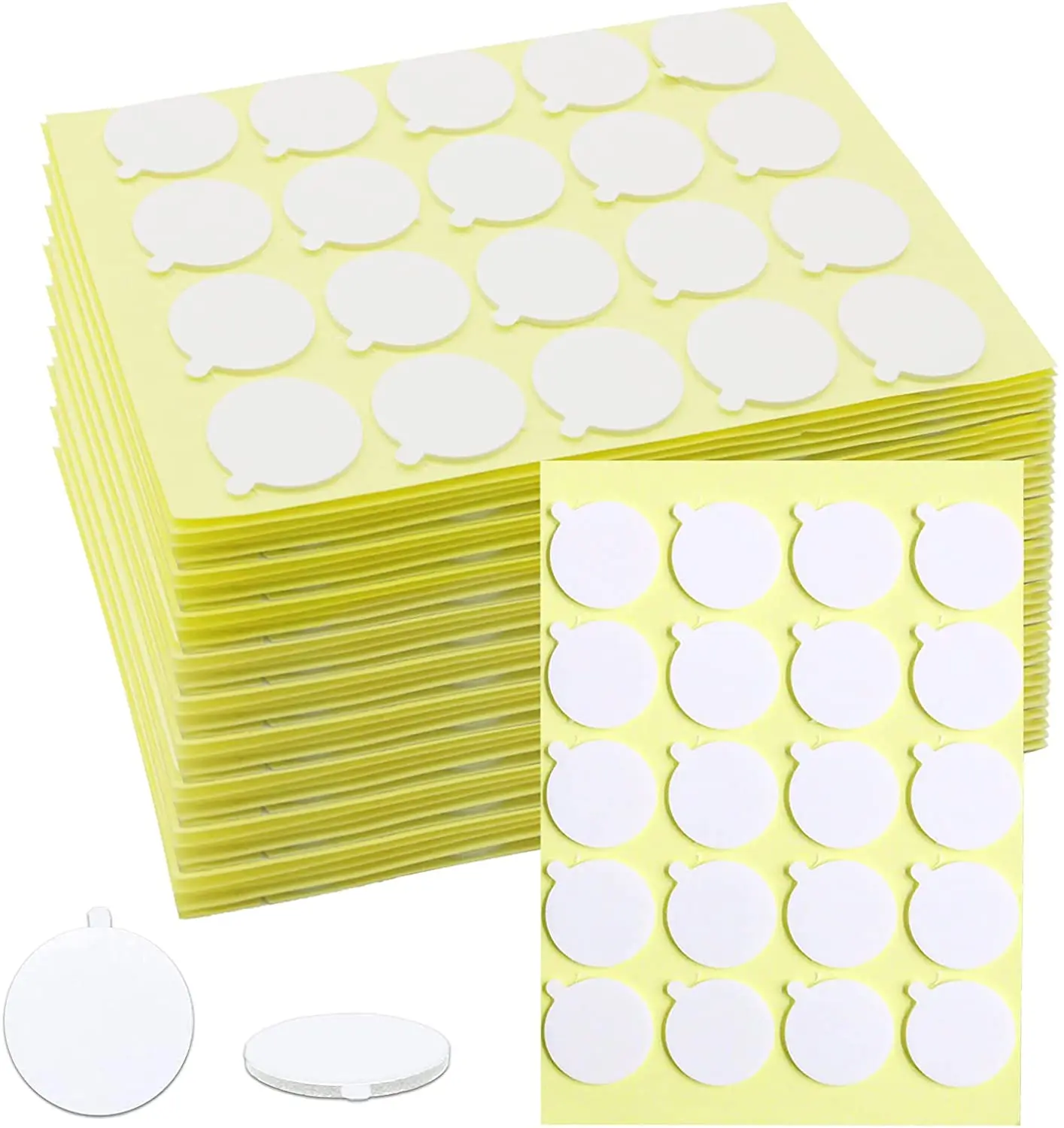 Autocollant Double face pour mèche de bougie, autocollant résistant à la chaleur avec «queue», adhérant fermement à la cire chaude, 36 feuilles, 720 pièces