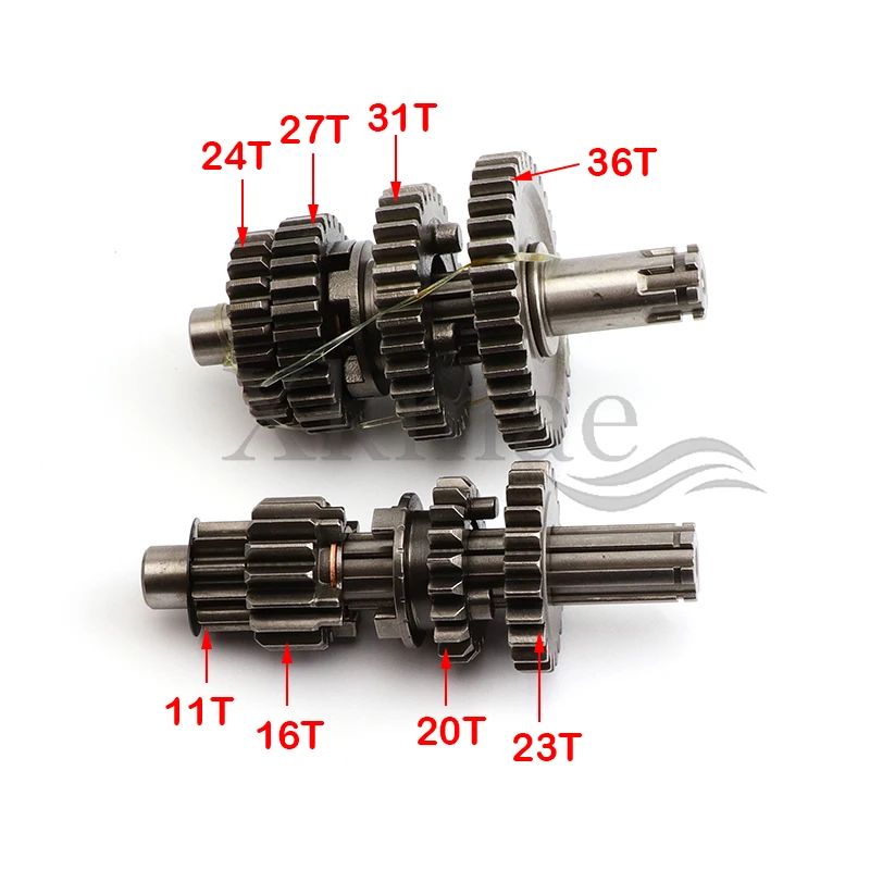 YX110 YX125 Transmission Gear Box Main Counter Shaft For Chinese YX 110cc 125cc Pit Dirt Bike
