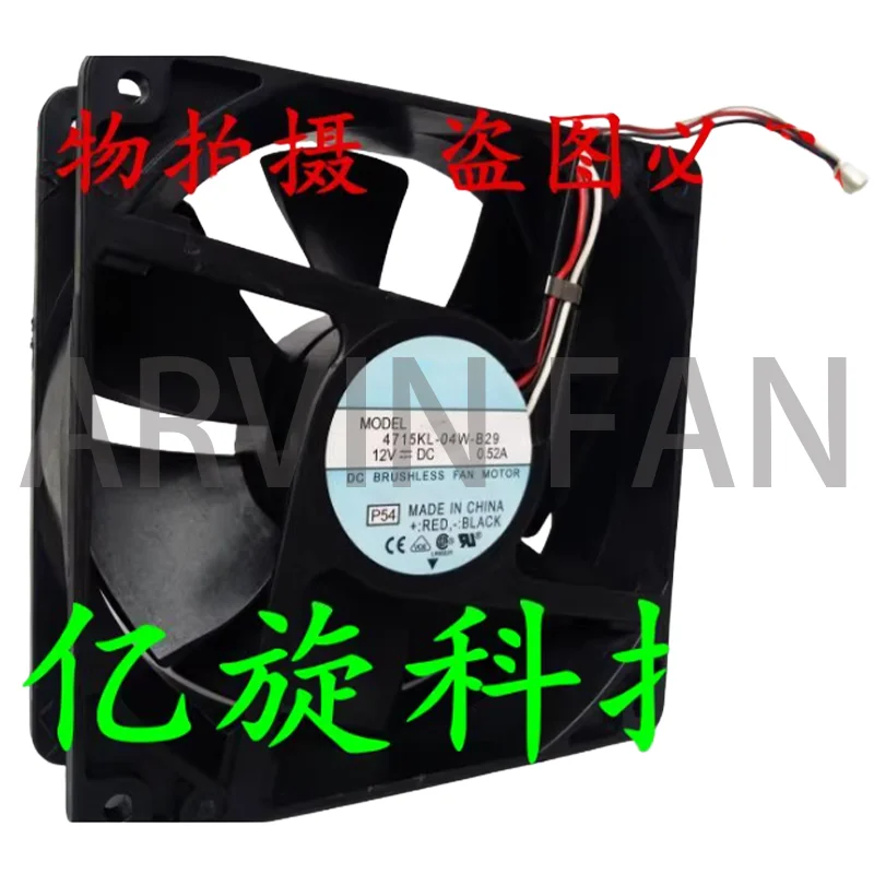 

4715KL-04W-B29 12 В 0,52 А 120*120*38 Трехпроводной осевой вентилятор