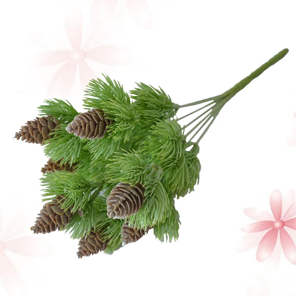 نبات اصطناعي واقعي جدار زهرة اصطناعية ديكور للمنزل مكتب فندق داخلي في الهواء الطلق شجيرة خضراء بلاستيكية صناعية السرو #4