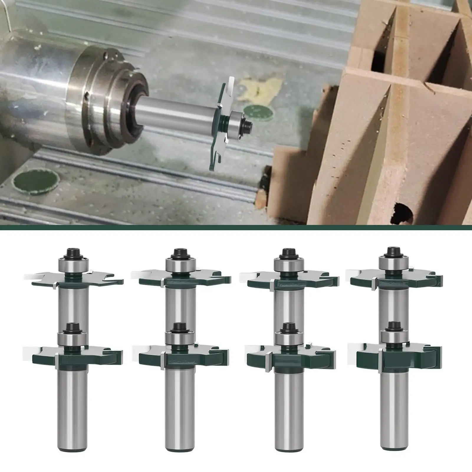 Milling Bits 1/2 Inch Shank T Slot Profiling Router Bits Mill Planing Tool For Home Garage Workshop Carpentry Woodworking