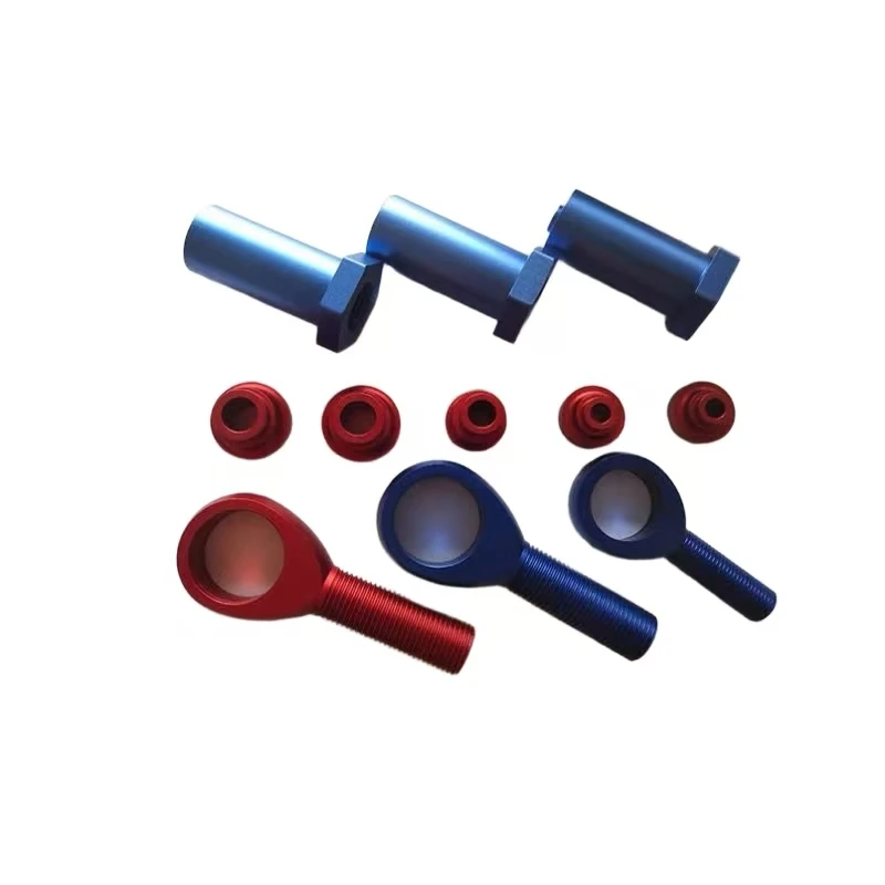 

CNC machined aluminum alloy automotive battery connectors / bushings / fisheye bolts multi-form accessory set