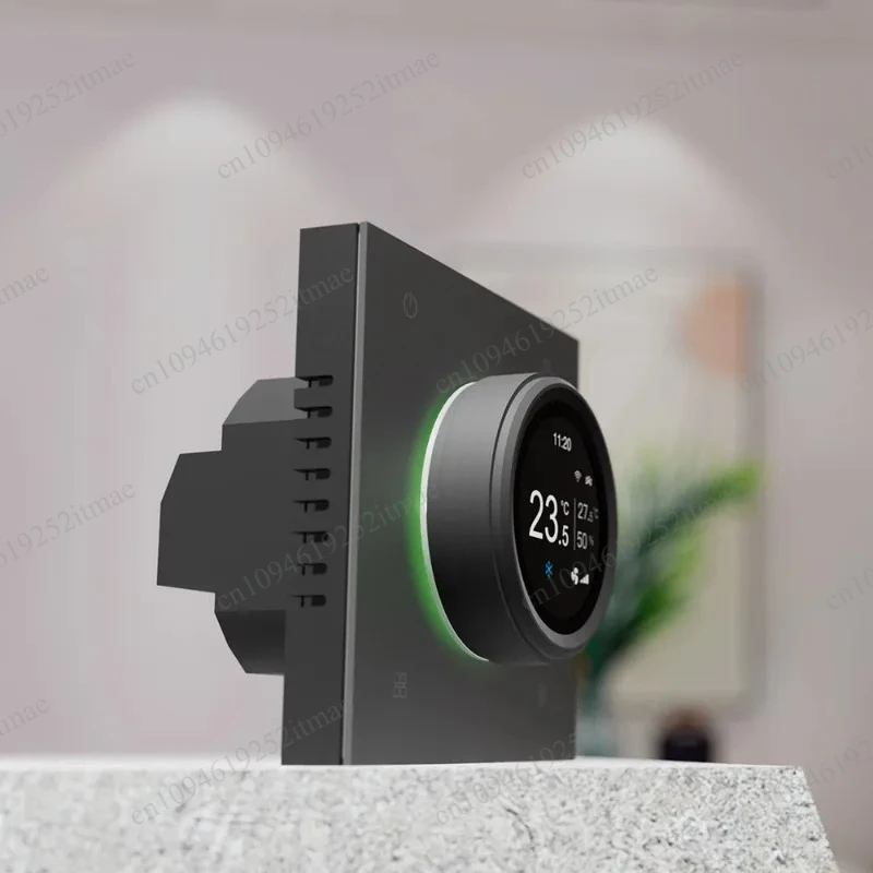WiFi Smart Thermostat, LCD Color Screen Temperature Humidity Controller, Real‑Time Dual Display