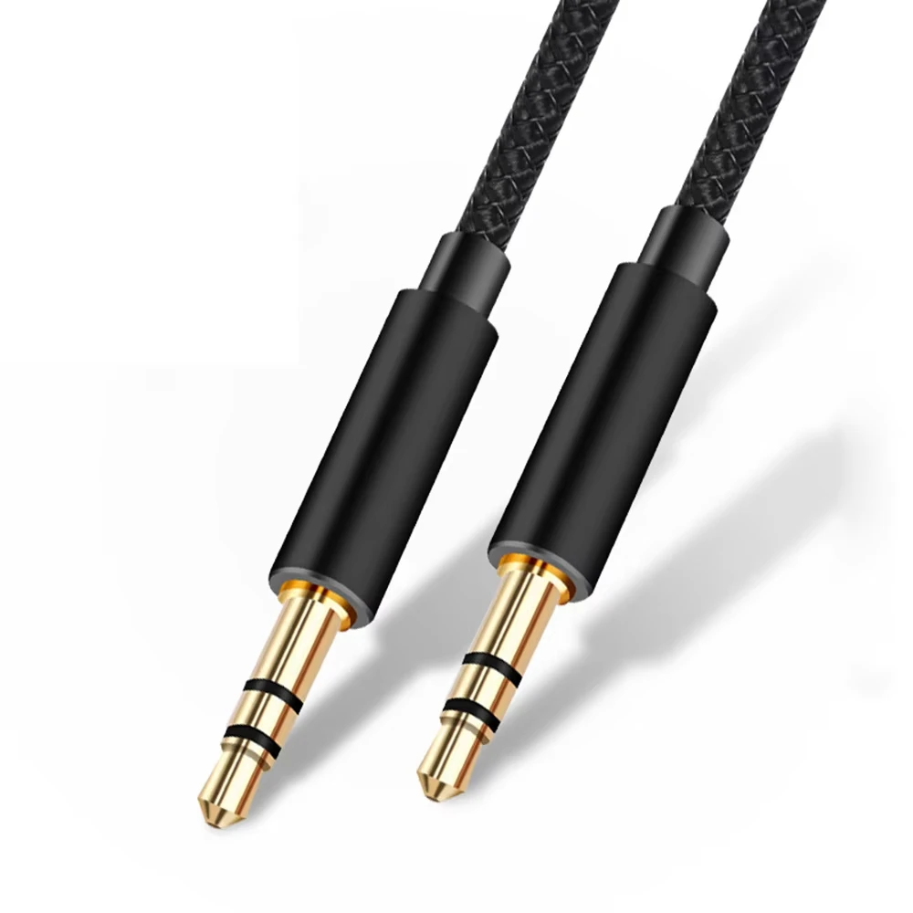 3.5mm To 3.5 Mm Aux Cable TRS TRRS For Mobile Phone Headphones Car HIFI Music Stereo Sound Jack Auxiliary Audio Cord 1m 2m Long