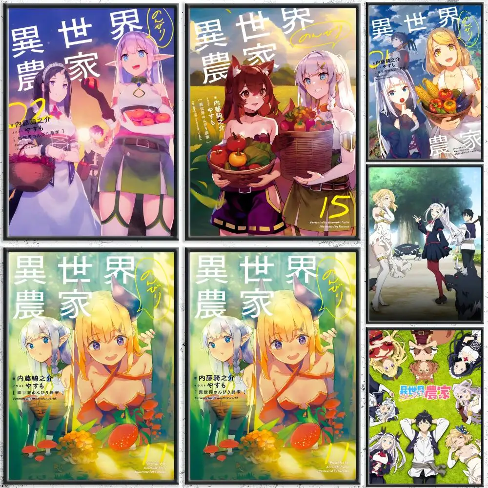 classic anime Farming Life in Another World Poster HD Waterp