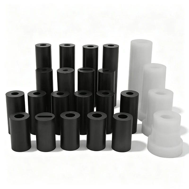Boron Carbide Sandblasting Nozzle Round / Flat Hole Sand Blast Nozzle with Nylon Protective Sleeve for Sandblaster Gun Parts