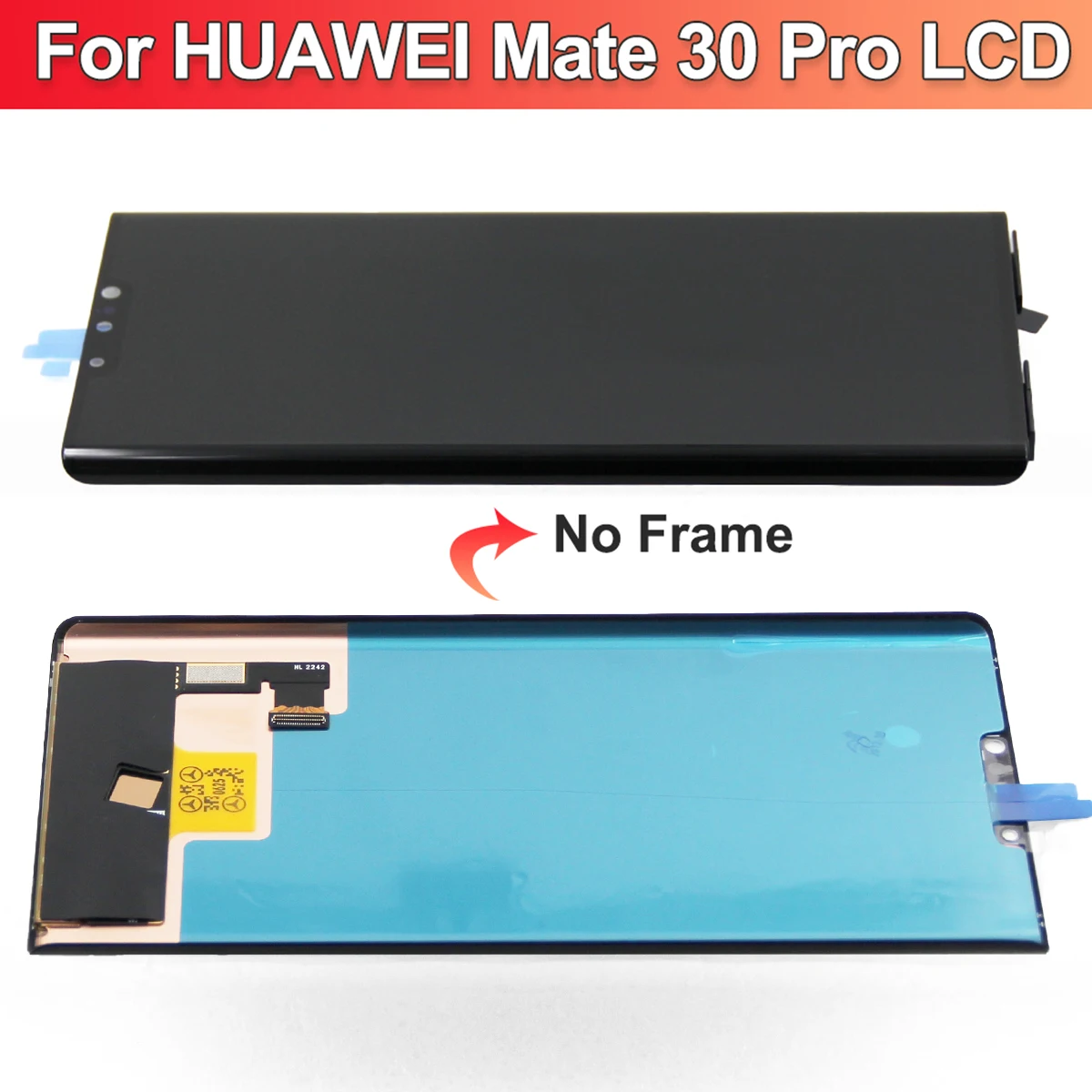 6.53\'\' For HUAWEI Mate 30 Pro Display Replacement, For Mate 30 PRO LIO-L09 L29 LCD Touch Screen Digitizer Assembly