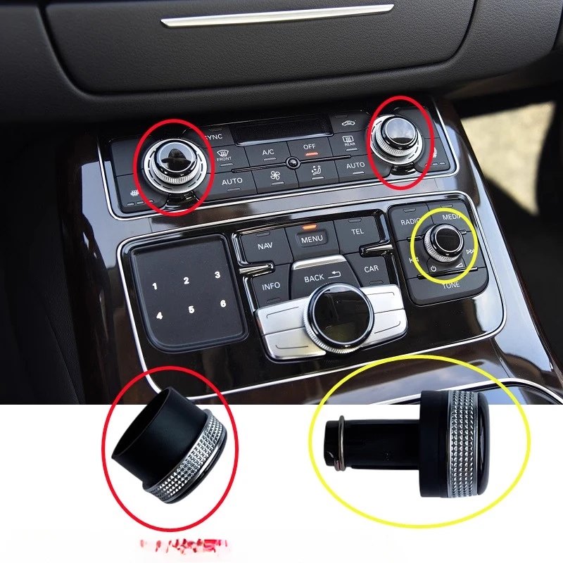 

1pcs For Audi A8L D4 Rear Air Conditioning Panel Ventilation Panel Control Panel Individual Knobs