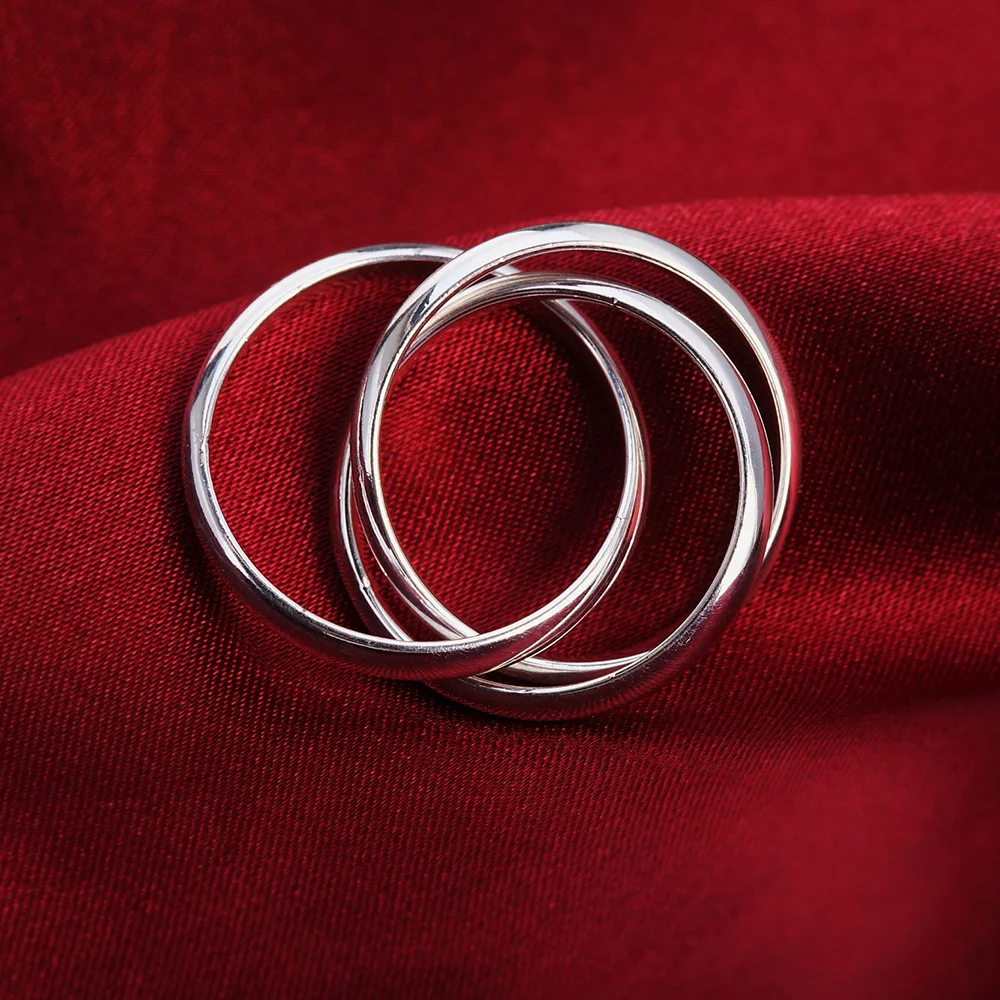 Anillos redondos de Plata de Ley 925 para mujer, joyería fina, productos de tendencia al por mayor, ofertas con joyería URBABY