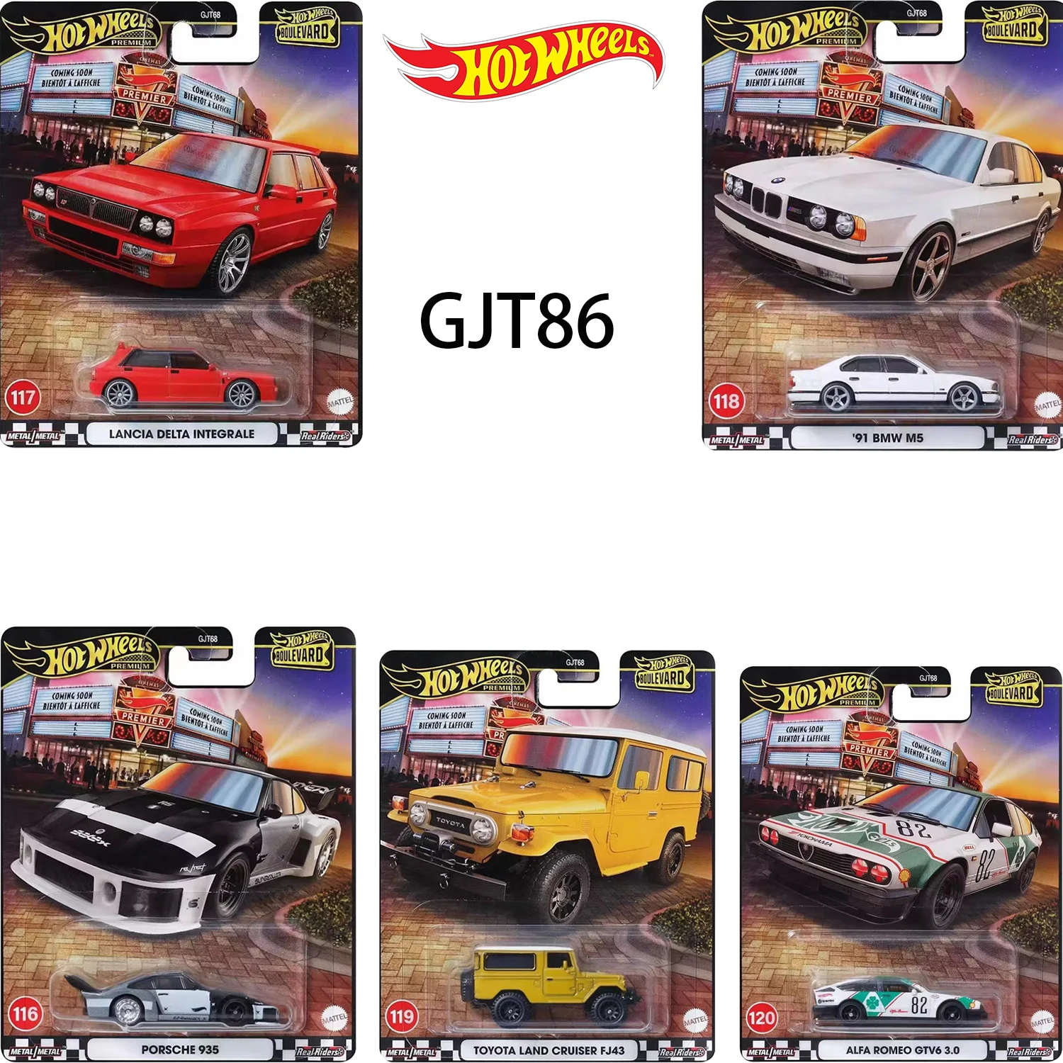 

Hot Wheels GJT68 Garden Avenue, масштаб 1:64, модель автомобиля из сплава DELTA M5, имитация литья под давлением, коллекция детских игрушек