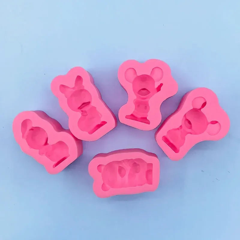 Disney Mickey Minnie Silicone Mold Chocolate Candy Clay Resin Plaster DIY Mould Cake Decorating Tools Wax Soap Moulds Toys Gift