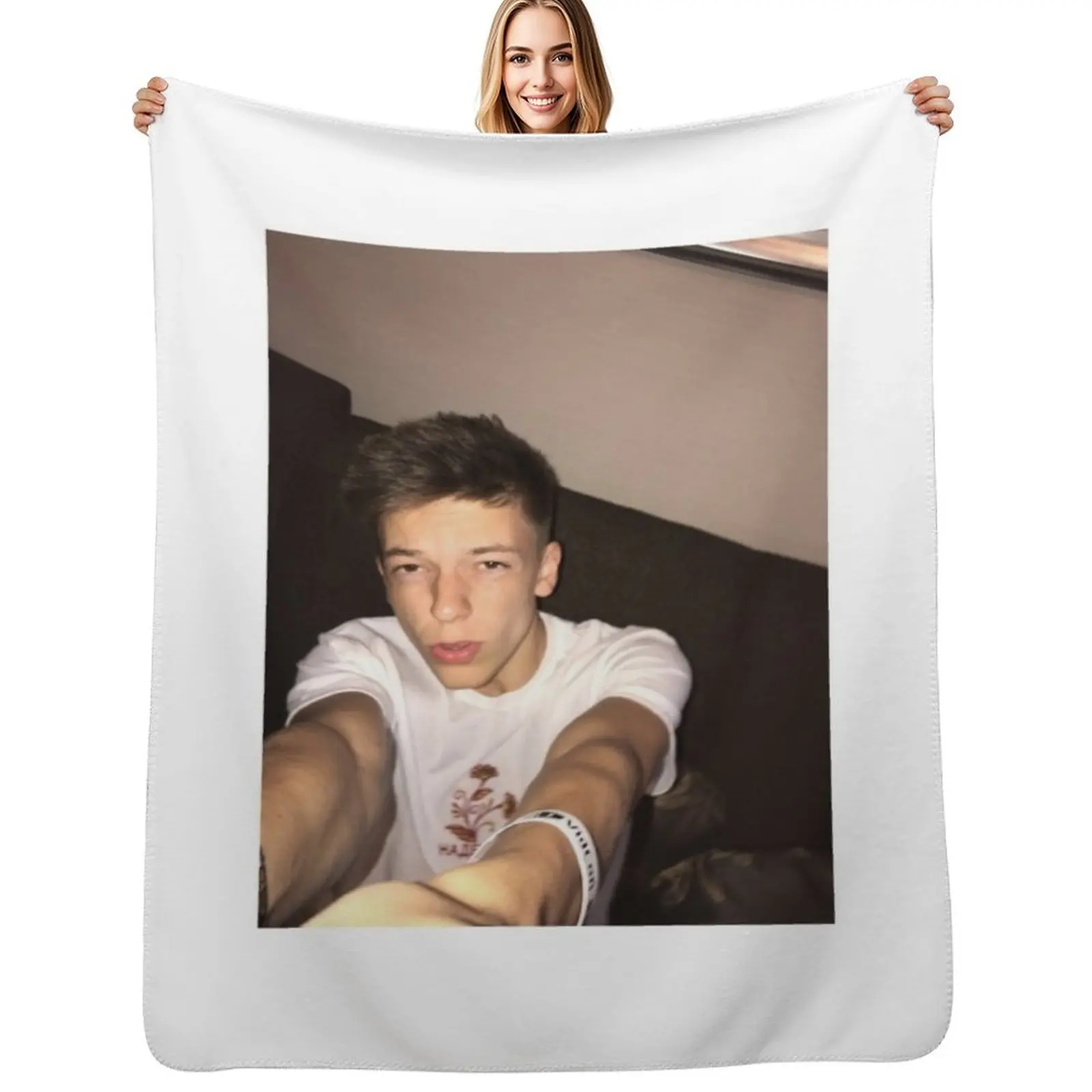 weston koury Throw Blanket Travel Size Cozy Blanket for Plane Train