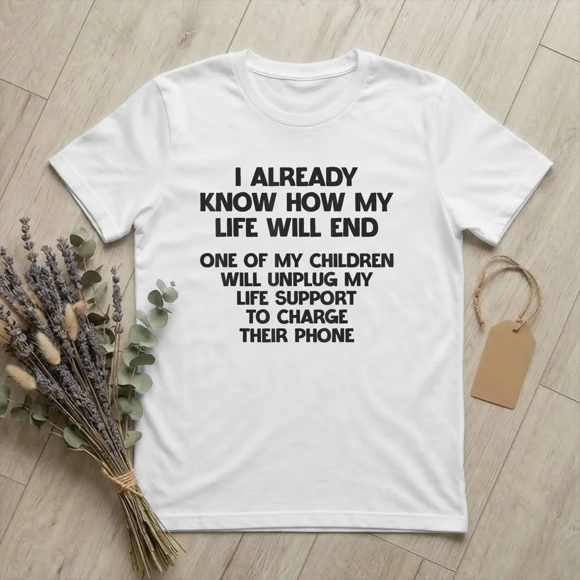 Ya sé cómo terminará mi vida, camisetas para hombre, camisetas divertidas con sarcasmo, camisetas de manga corta con cuello redondo, camisetas de talla grande