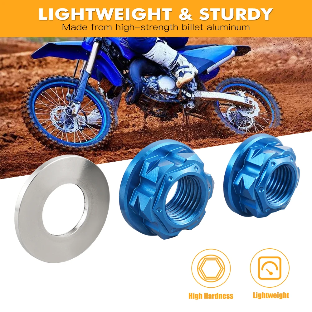 NICECNC For Yamaha YZ85 YZ 85 2002-2008 2007 2006 2005 2004 2003 Motorcycle Front Rear Axle Nut Screw & Washer Aluminum