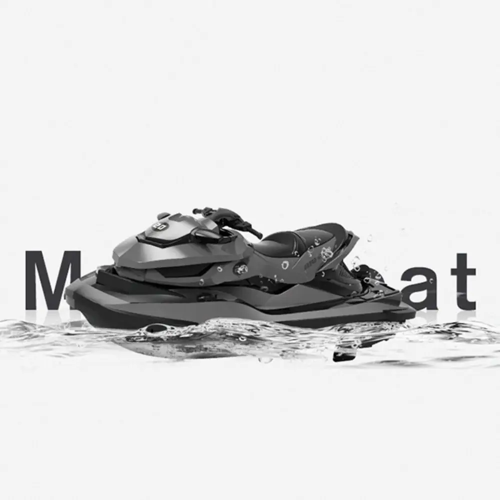 Plastic High-Speed Rc Motorboat Waterproof Jet Ski Electric Boat Simulation Model 1:14 Rechargeable 2.4g Wireless Speedboat