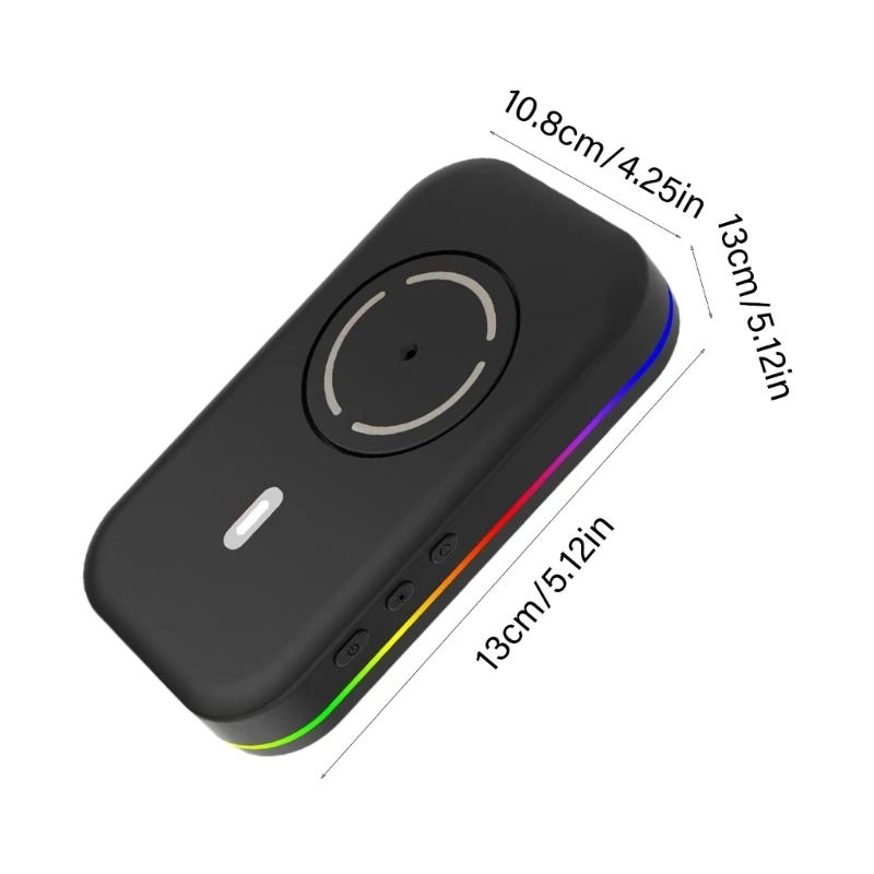 YYDS 1PCS USB Mouse Jiggler Mouse Mover com LED Mouse agitando para despertar o computador