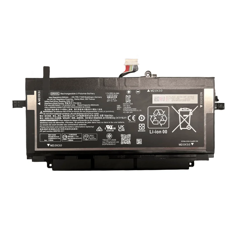 

New Genuine UR04XL TPN-DB1G 6624mAh 53.2WH 7.7V Laptop Battery for HP