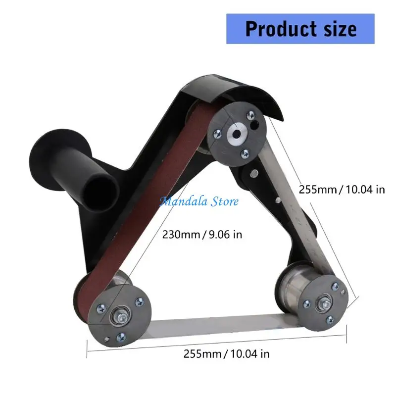U2JC Easy Installs Quick Changing Belt Sander Accessory Enhancing Efficiency in Metal Polishing and Wire Drawing Tasks