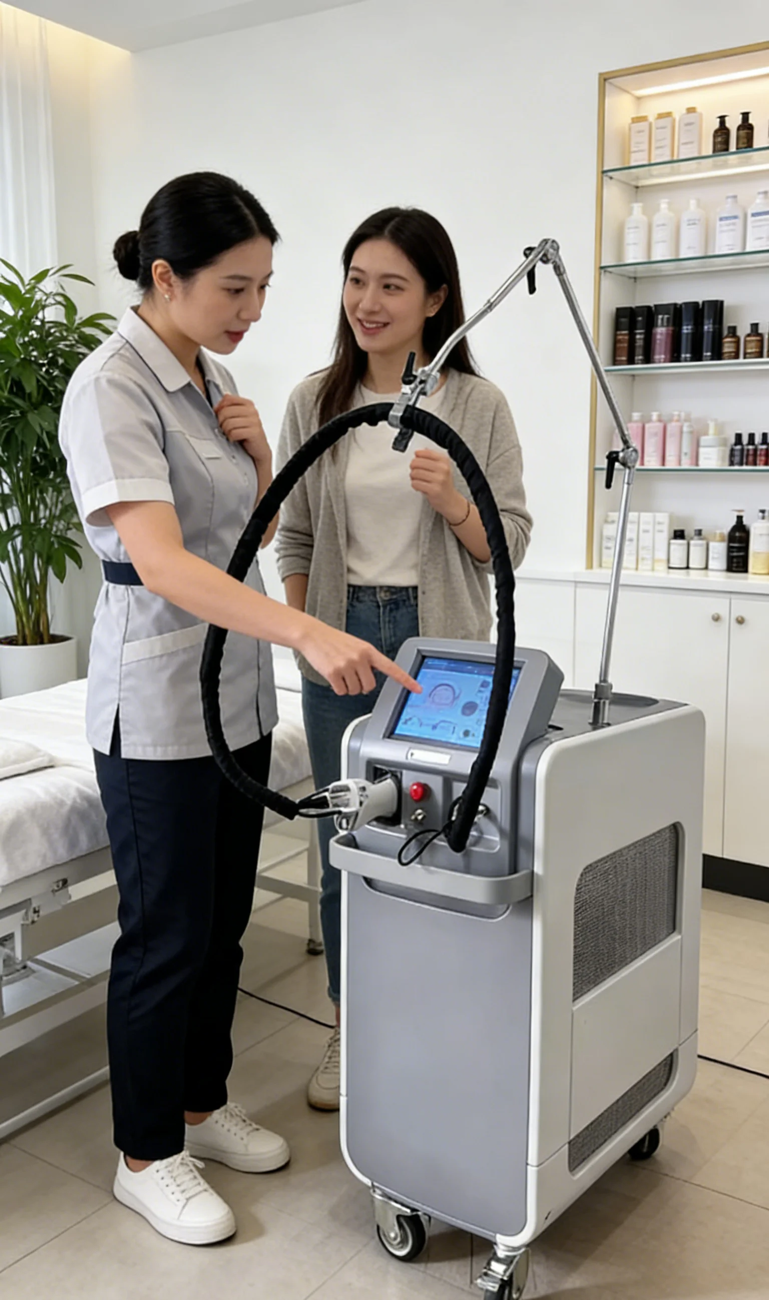 

SLyric High quality 1064nm painless hair removal Clinic 755NM alexandrite machine