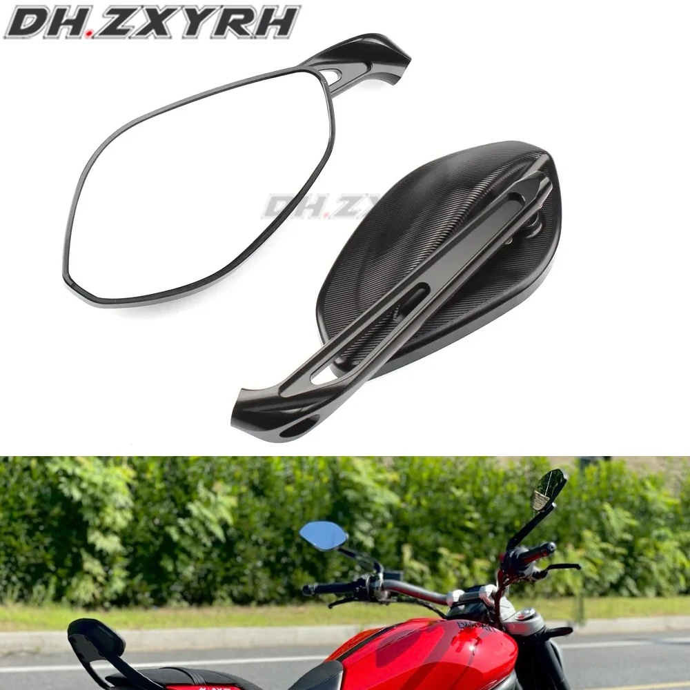 

Universal Large mirror surface Rearview Mirrors For DUCATI HYPERMOTARD 796 821 939 Motorcycle Rear View Mirror Side