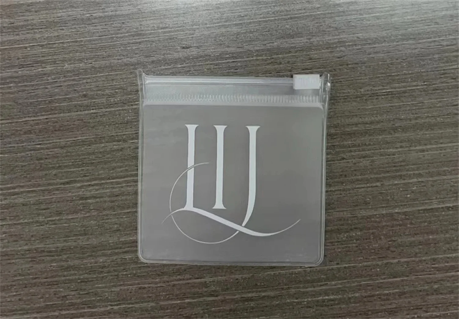 

100 custom jewelry pouch, pvc transparent zipper bag，customized high-quality jewelry packaging, custom jewelry bag with you log