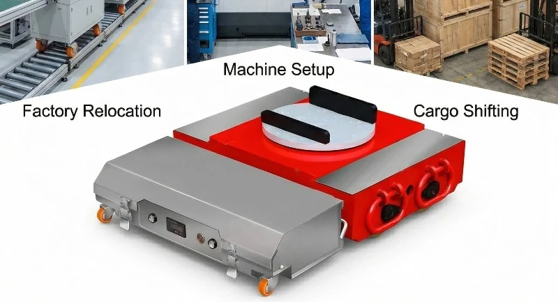 New Electric Remote-Controlled Roller Cargo Trolley with 20-50T Payload and 48V Battery for Material Handling Equipment