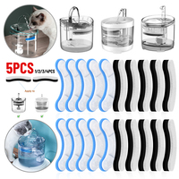 1-5pcs Cat Water Fountain Replacement Filters for WF050/WF060 Activated Carbon Filter for Pet Auto Drinking Feeder For Cats