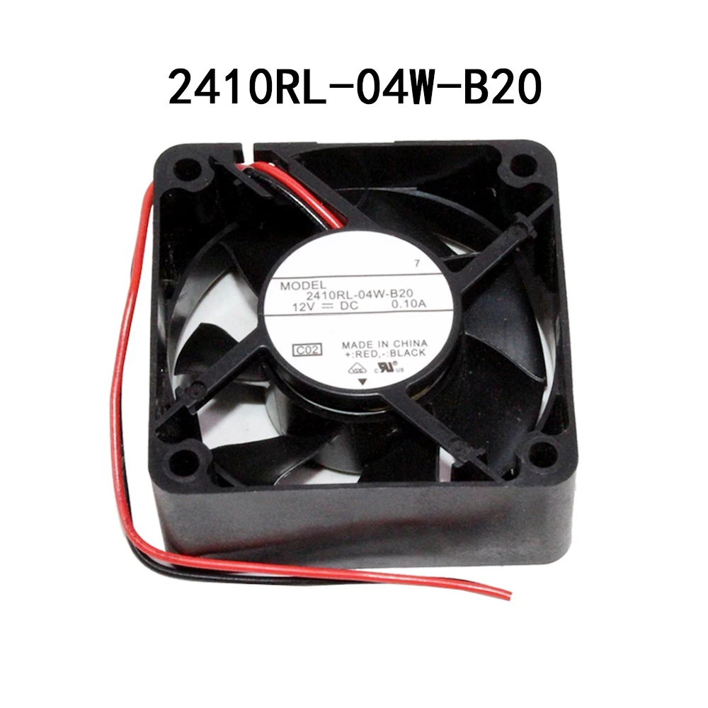 Original bearing Case 60x60x25mm 2410RL-04W-B20 12VDC 0.10A Silent Cooling Fan