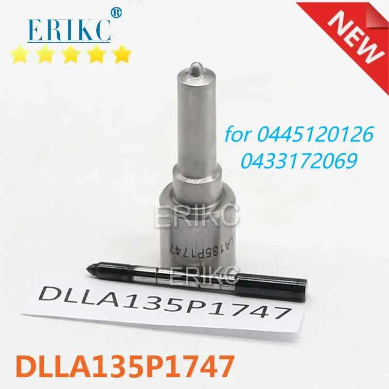 ERIKC Injection Nozzle DLLA135P1747 OEM 0 433172069 FOR 0 445 120 126 KOBELCO MITSUBISHI  0986AM0065 32G6100010