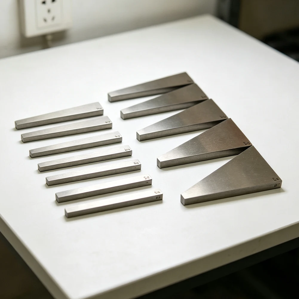 12PCS Hardened Angle Blocks Steel Construction Accuracy Ground for Repeatability in Workshop and Production Environments